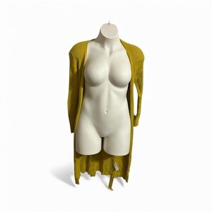 Forever 21 Mustard Ribbed Knit Sweater